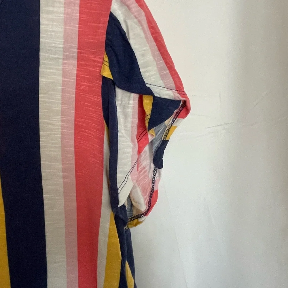 LuLaRoe Pink and Blue Fitted Short Sleeve Tee - Picture 4 of 6